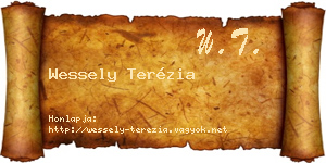Wessely Terézia névjegykártya